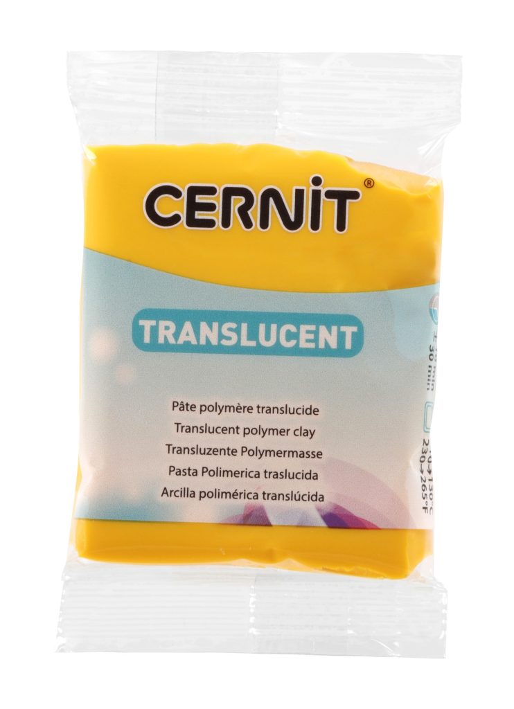 Pâte Polymère Cernit ambre Translucent 56g Cernit