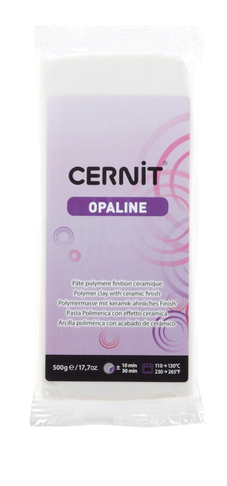 Pâte Polymère CERNIT Opaline - Lot De 2 Blocs Blancs 56g | Pâte à Modeler à Cuire Pour Créations DIY
