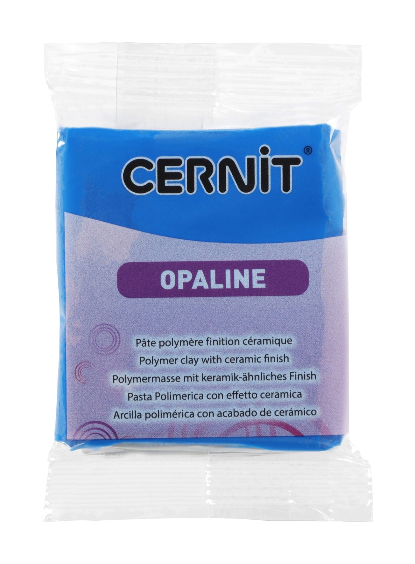 Arcilla polimérica Cernit - azul primario Opaline 56g