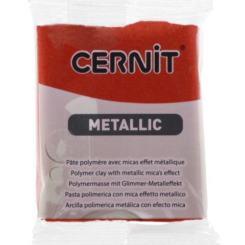 Pâte Polymère Cernit Neon Light Couleur Fuchsia - Bloc De 56 G, Pâte à Modeler à Cuire, Fluorescente Sous Lumière Bleue