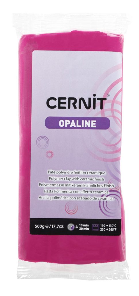 Cernit Pasta Polimerica Magenta Con Glitter – 56g, Modellabile E Cuocibile, Per Gioielli E Creazioni - 2