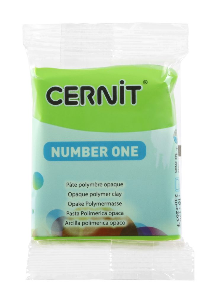 Pâte Polymère Cernit vert clair Number One 56g Cernit