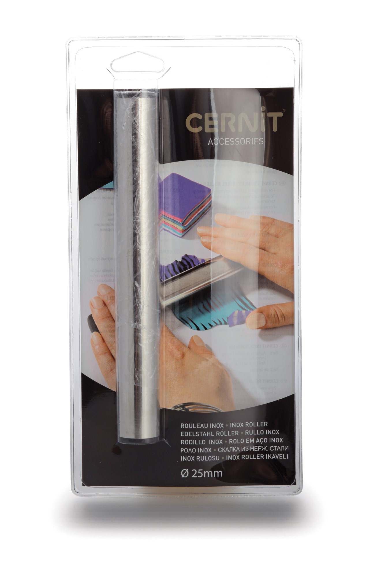 Pate Fimo Machine à Pâte CERNIT Acier Inoxydable - 9 épaisseurs 0.3 à 2.5mm Pâte Fimo