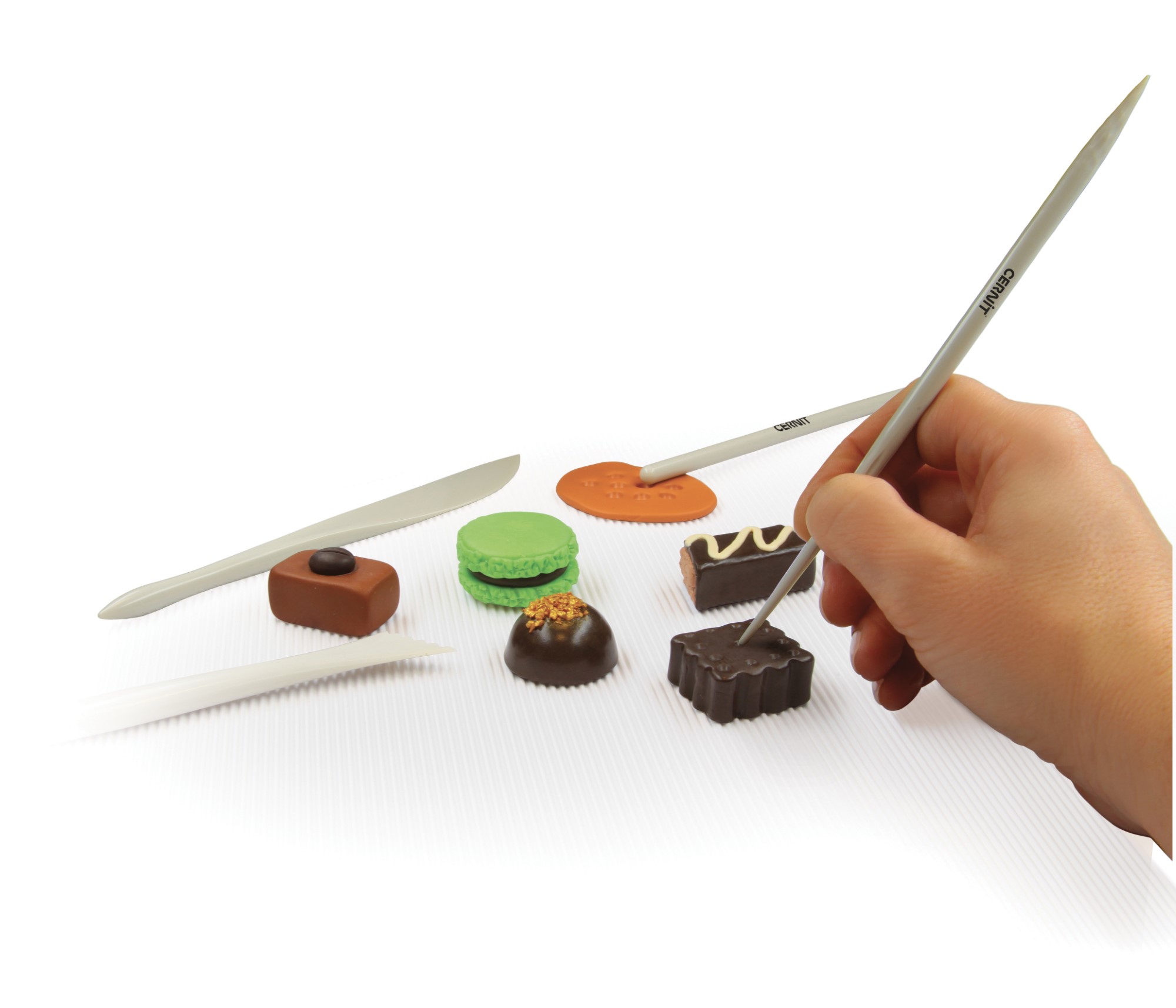 Zubehör Cernit - Weiß Set mit 8 Modellierklingen